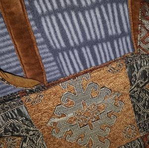 gold embroidered purse